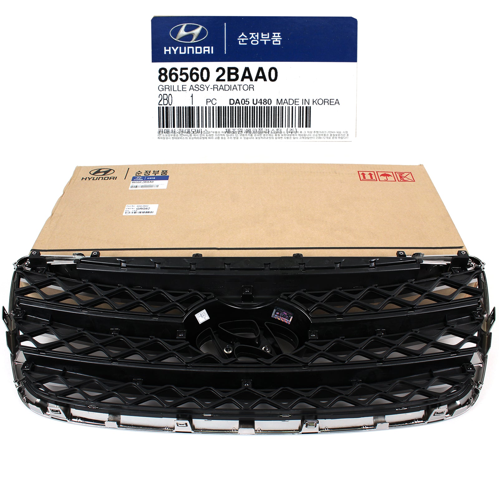 GENUINE Front Radiator Grille for 2012 Hyundai Santa Fe OEM 865602BAA0