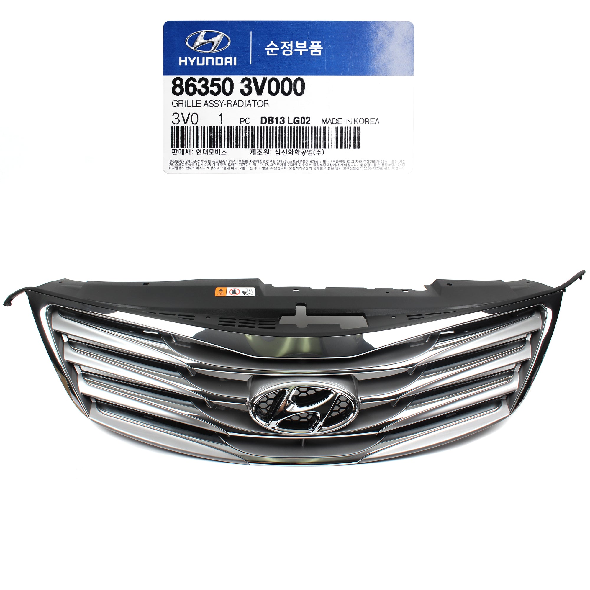 GENUINE Radiator Grille for 2012 2013 2014 Hyundai Azera OEM 863503V000