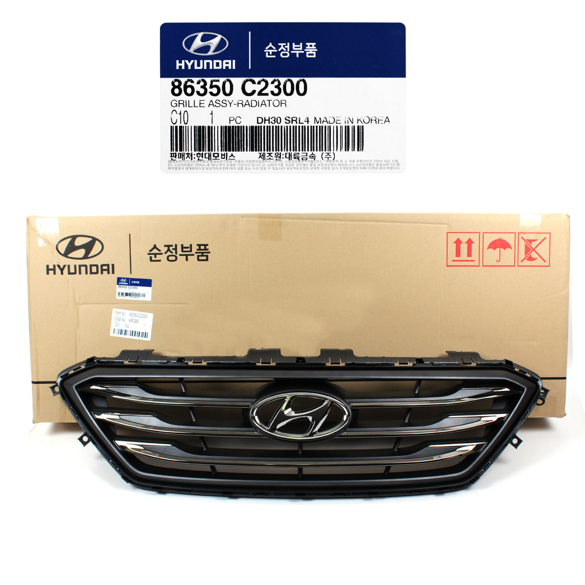 GENUINE OEM Radiator Grille for 2015-2017 Hyundai Sonata Turbo OEM 86350C2300