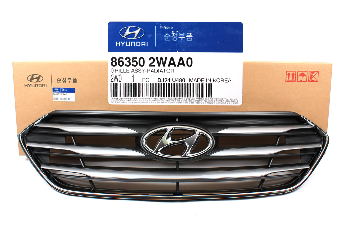 GENUINE Radiator Grille W/O Camera for 17-18 Hyundai Santa Fe Sport 863502WAA0
