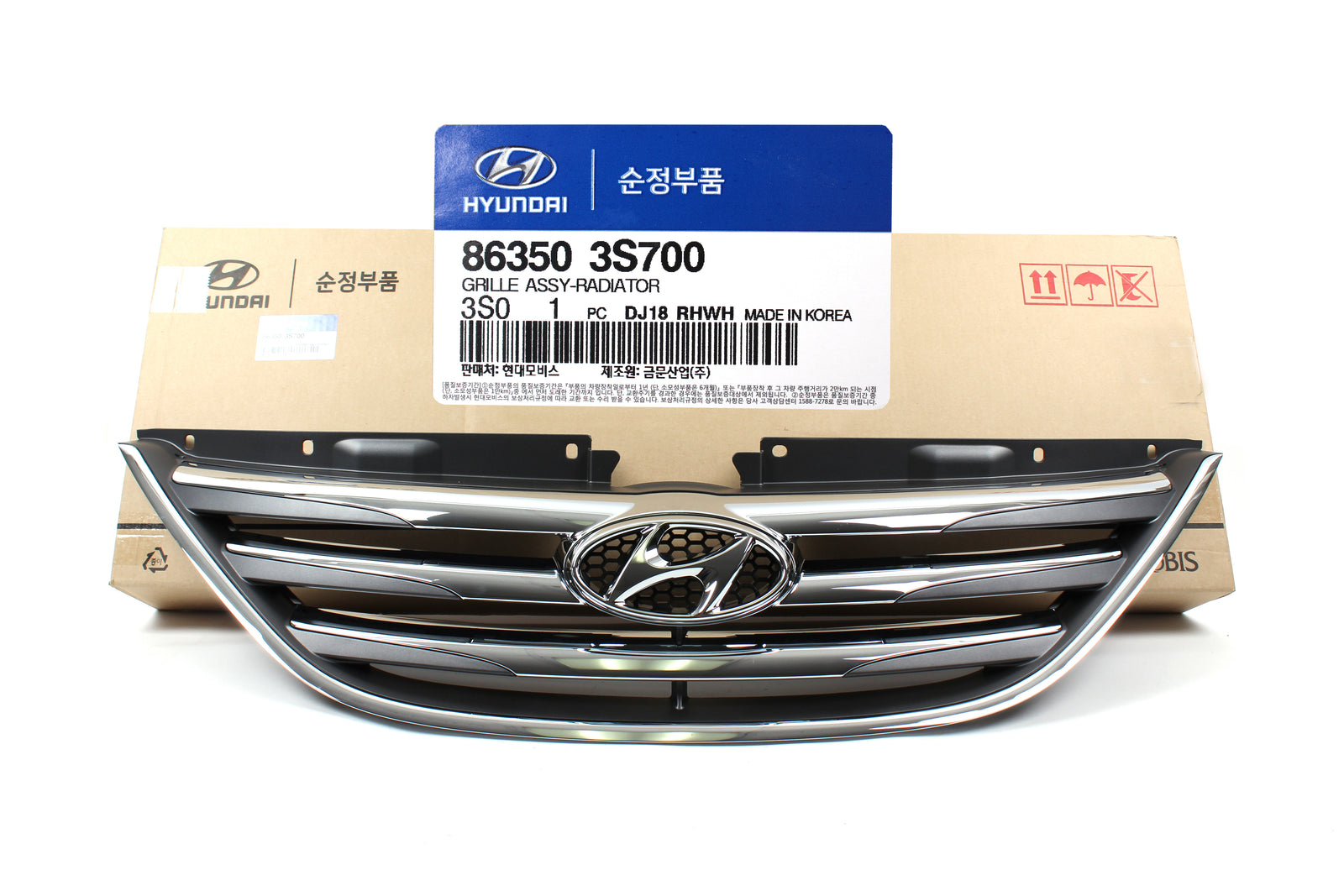 GENUINE Radiator Grille Front for 2011-2014 Hyundai Sonata OEM 863503S700