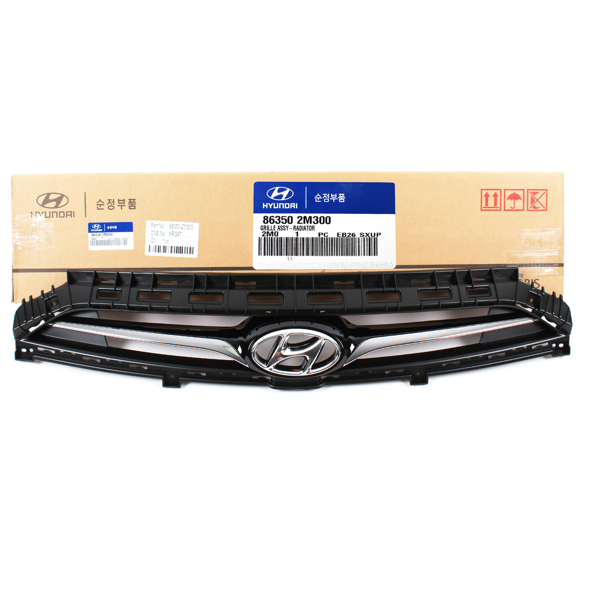 Radiator Grille &amp; UPPER COVER GENUINE for 2013-2016 Hyundai Genesis Coupe