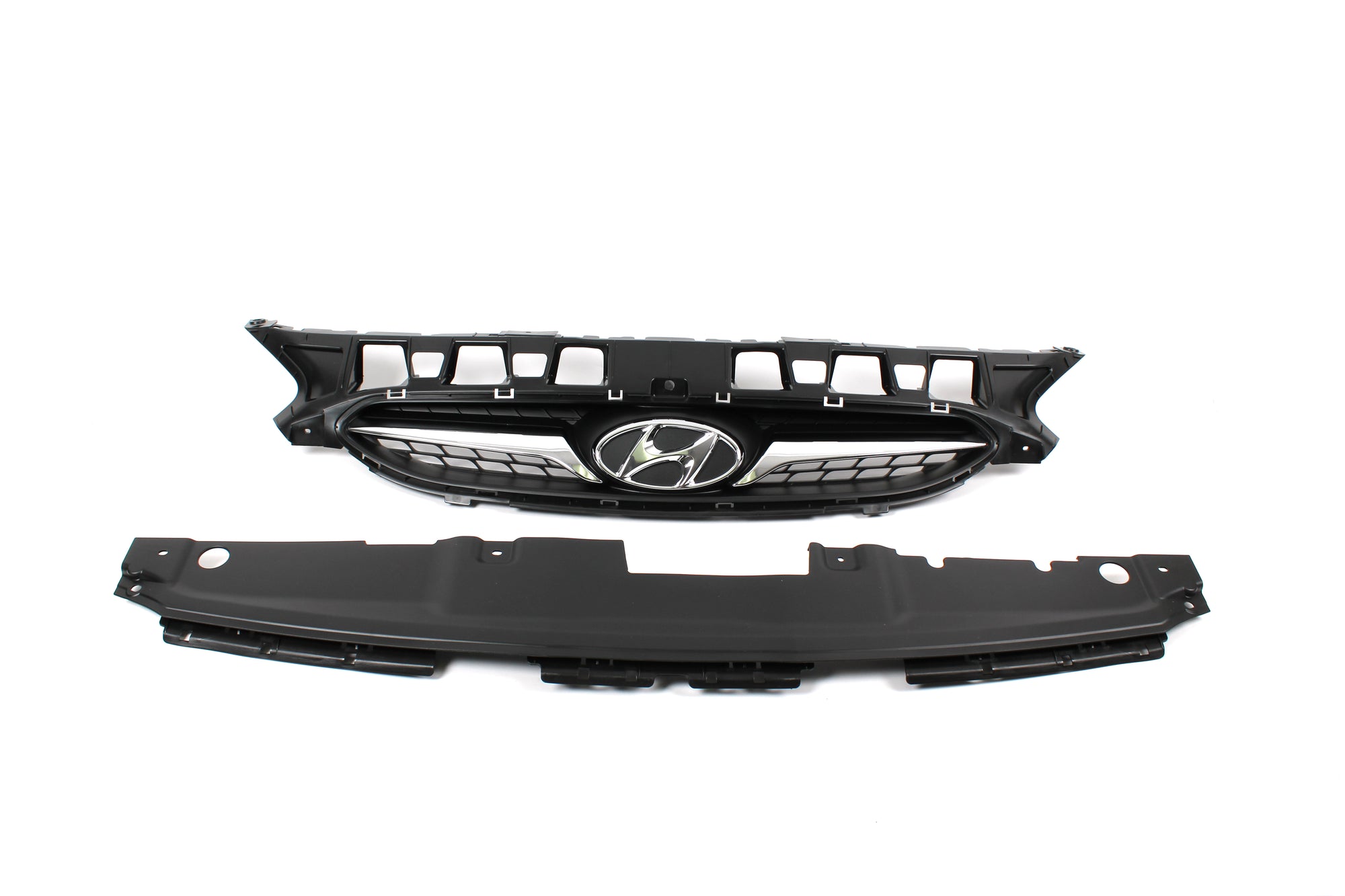 GENUINE Hyundai Accent 2012-2014 for Front Radiator Grille & Upper Cover 2PCS