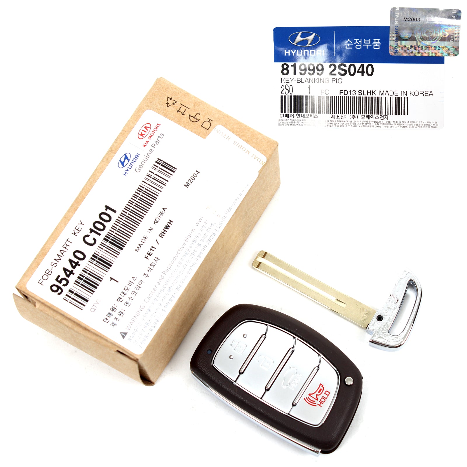 GENUINE FOB Smart Remote Blank Key for 2015-2017 Hyundai Sonata 95440C1001