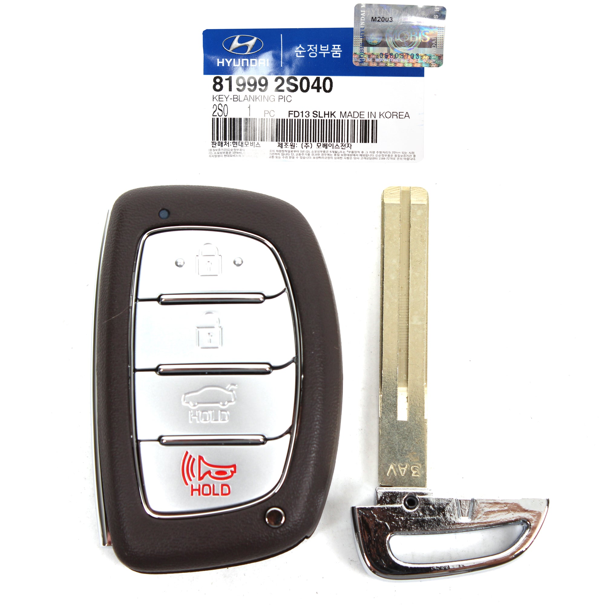 GENUINE FOB Smart Remote Blank Key for 2015-2017 Hyundai Sonata 95440C1001