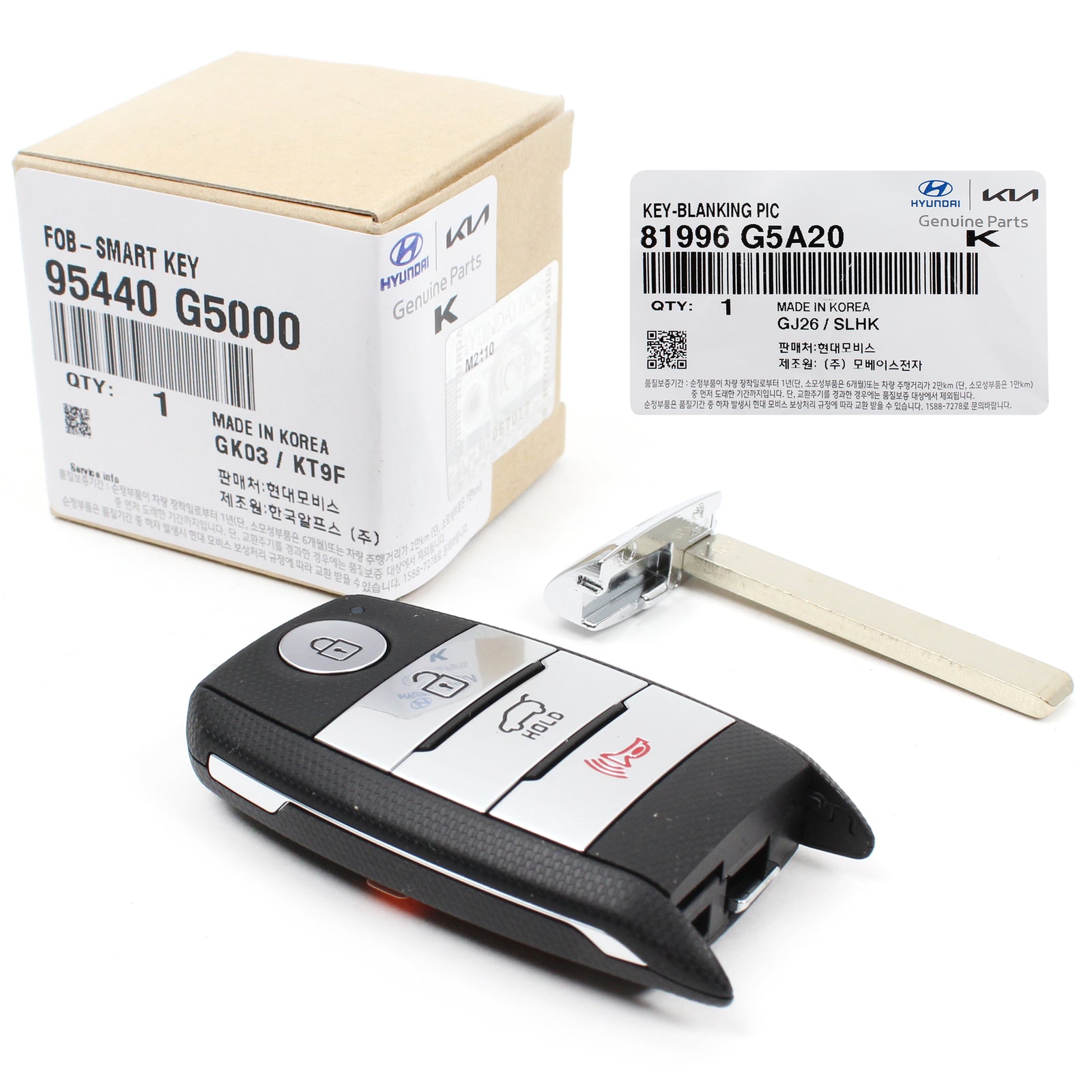 GENUINE FOB Smart Key Entry Remote Insert Key for 17-19 Kia Niro OEM 95440G5000