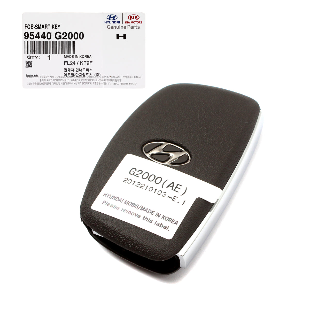 GENUINE FOB Smart Remote &amp; Blanking Key for 2017-2019 Hyundai Ioniq 95440G2000