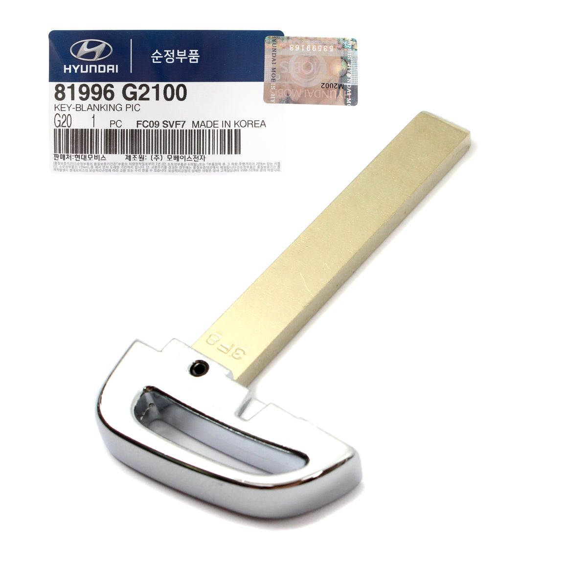 GENUINE FOB Smart Remote &amp; Blanking Key for 2017-2019 Hyundai Ioniq 95440G2000