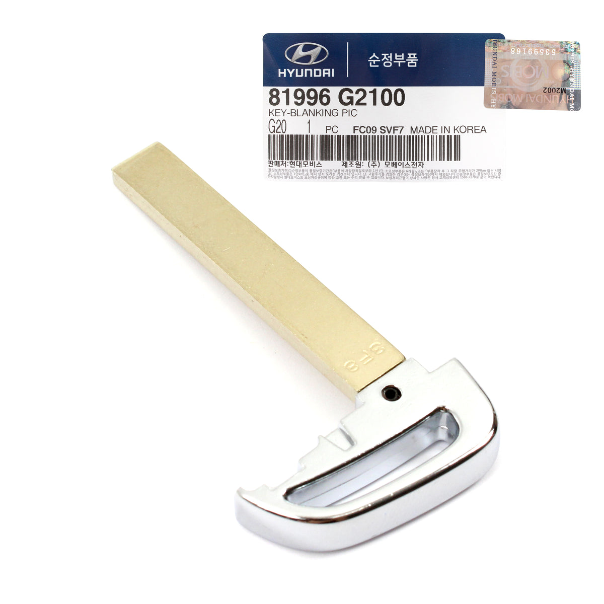 GENUINE FOB Smart Remote &amp; Blanking Key for 2017-2019 Hyundai Ioniq 95440G2000