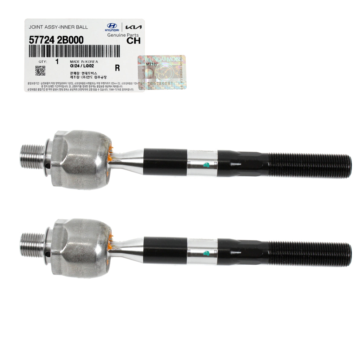 GENUINE Front Inner Tie Rod End 2PCS for Hyundai Santa Fe 07-12 Sorento 11-13