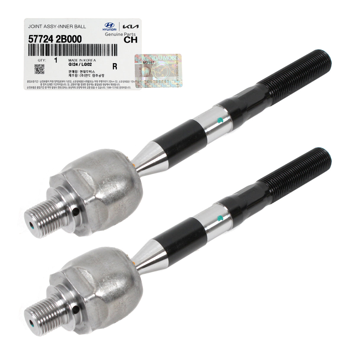 GENUINE Front Inner Tie Rod End 2PCS for Hyundai Santa Fe 07-12 Sorento 11-13