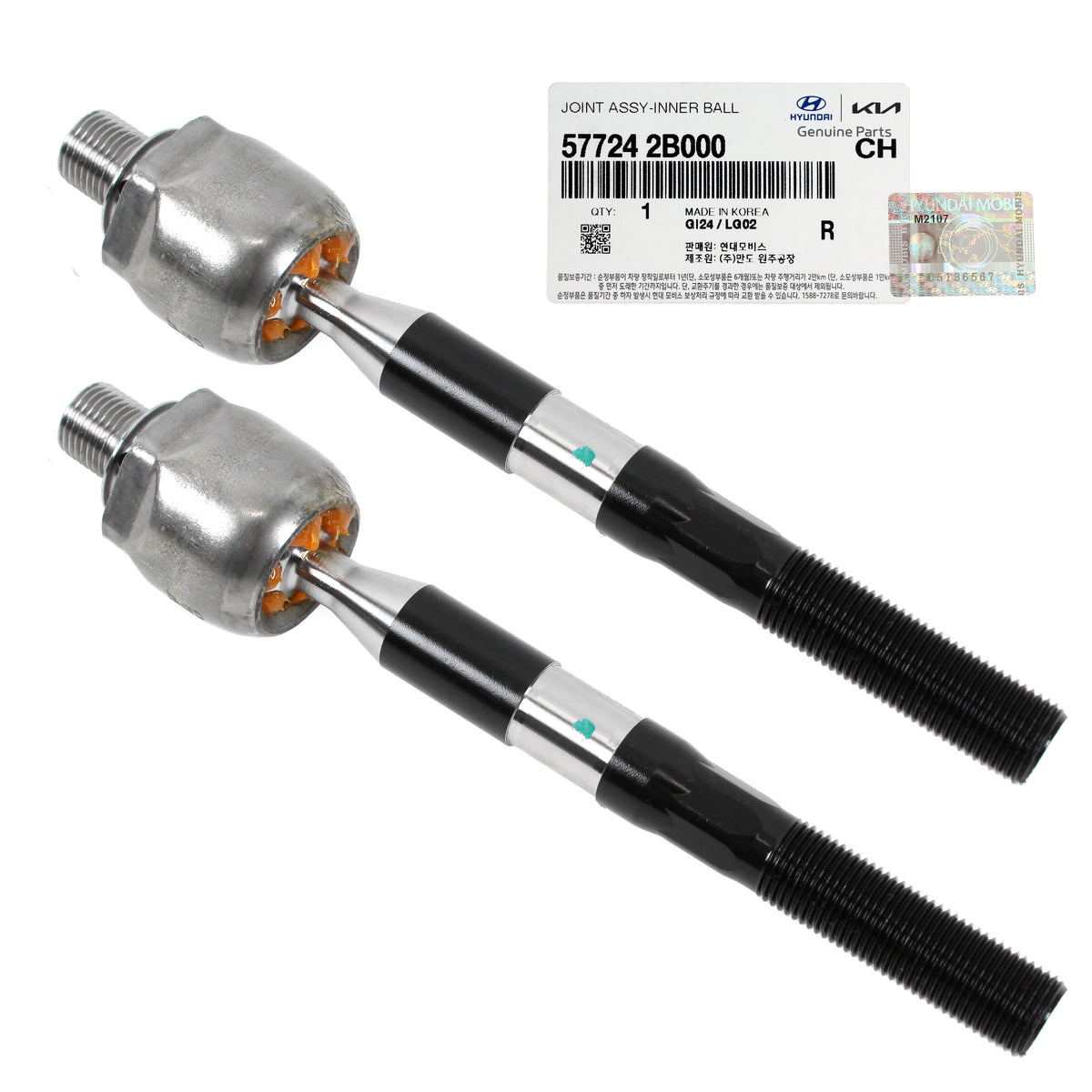 GENUINE Front Inner Tie Rod End 2PCS for Hyundai Santa Fe 07-12 Sorento 11-13