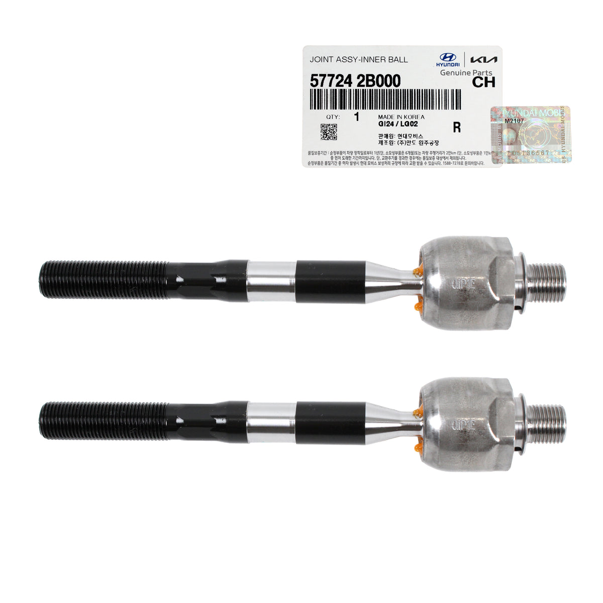 GENUINE Front Inner Tie Rod End 2PCS for Hyundai Santa Fe 07-12 Sorento 11-13