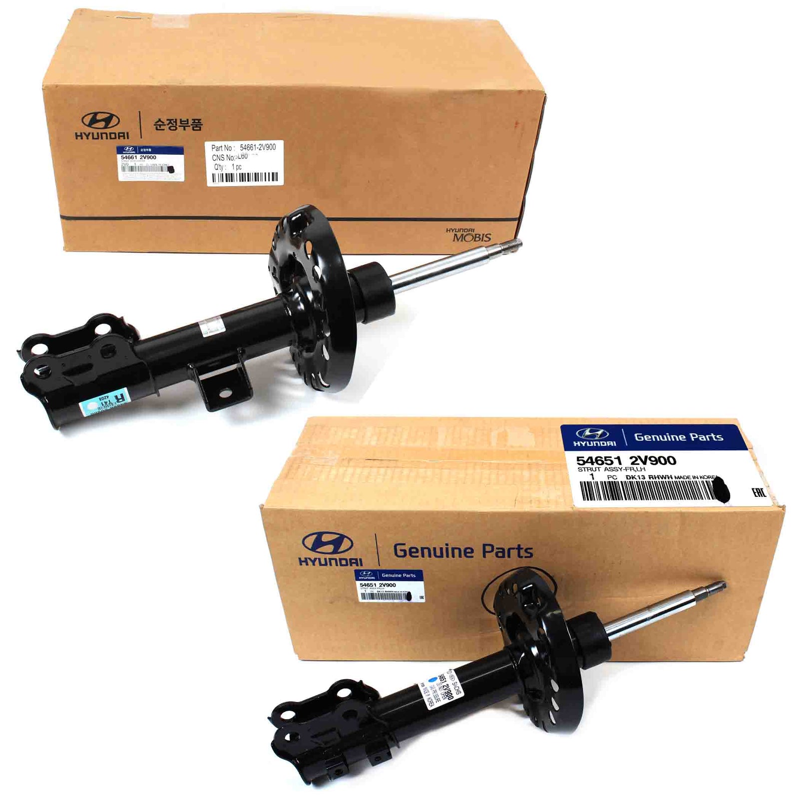 GENUINE STRUT FRONT LH & RH for 12-17 Hyundai Veloster OEM 546512V900 546612V900