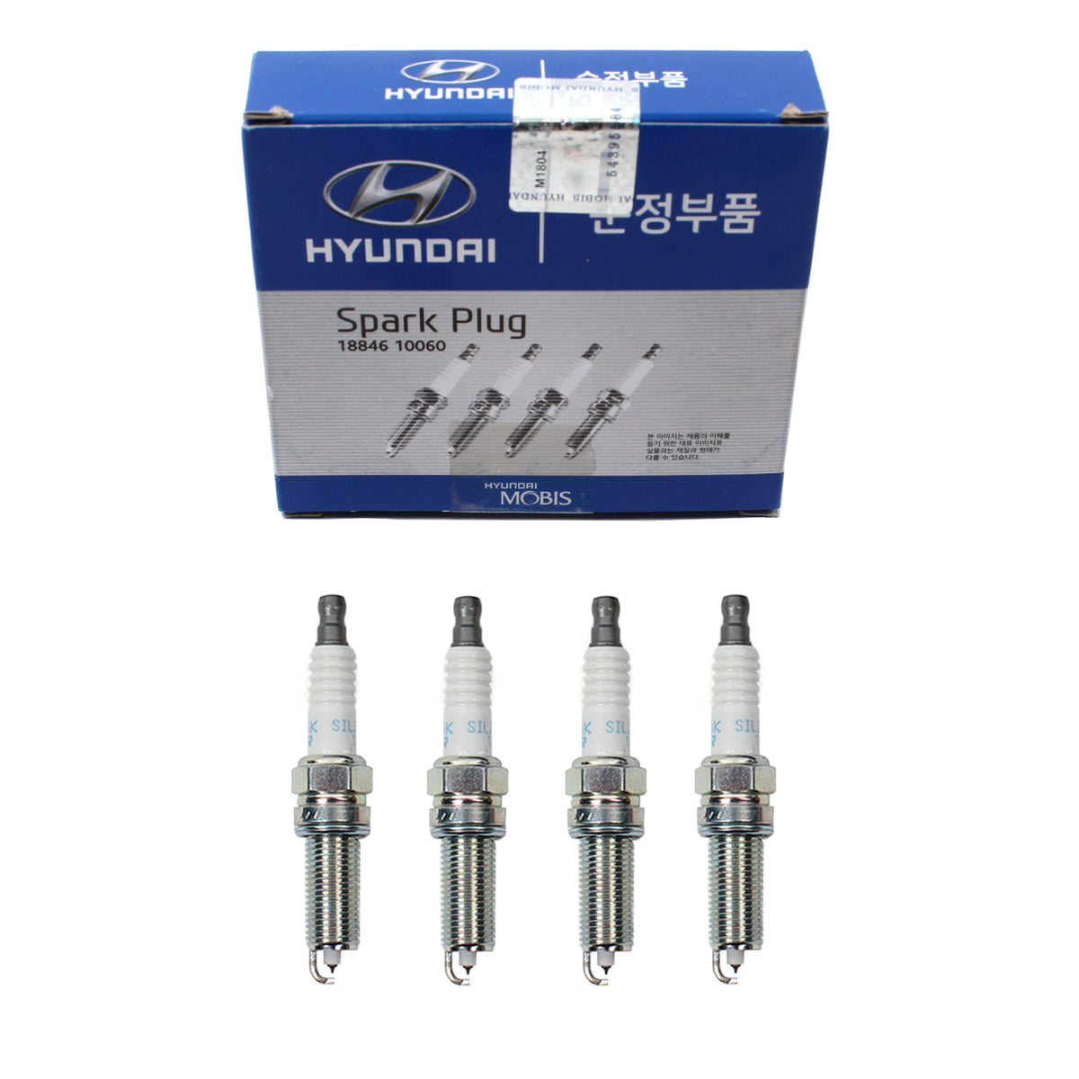 GENUINE Ignition Spark Plug X4 for 12-17 Accent Veloster Rio Soul 1884610060