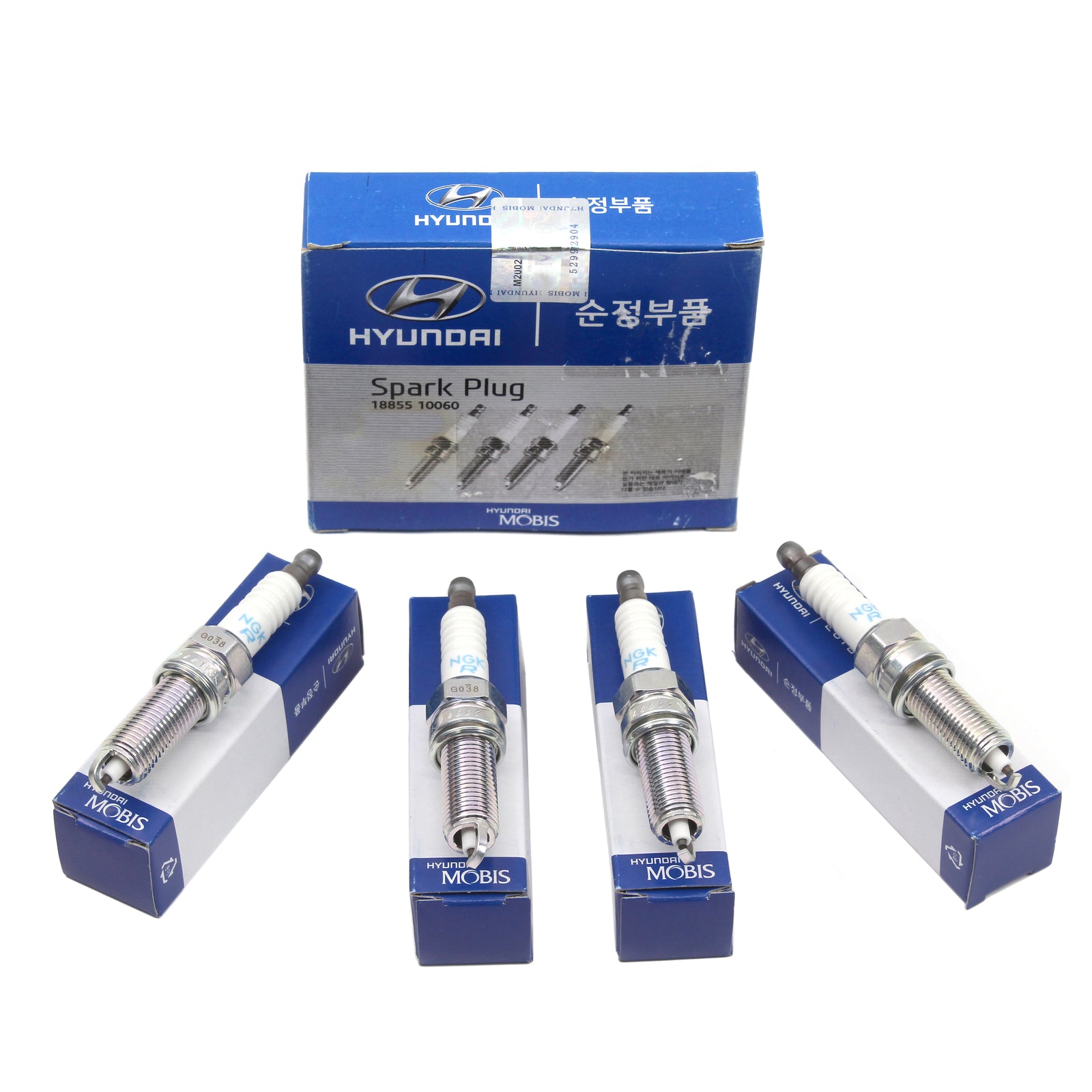 GENUINE NGK SPARK PLUGS 4PCS for 2010 2011 KIA SOUL OEM 1885510060