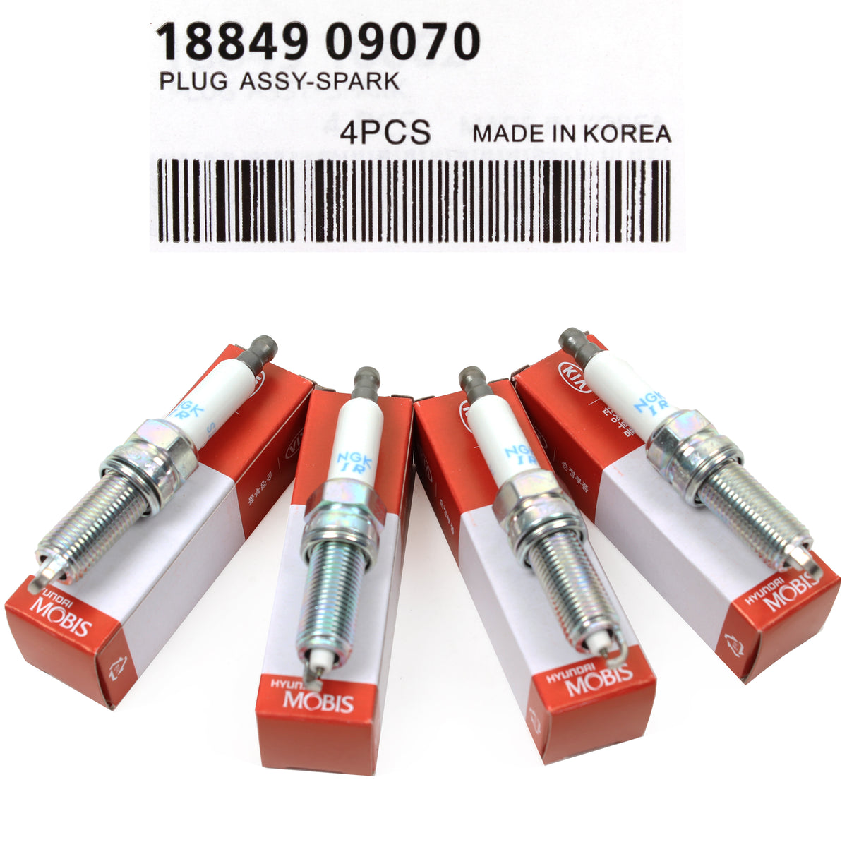 GENUINE Spark Plugs 4PCS for 16-20 Hyundai Sonata Kia Optima HYBRID 1884909070