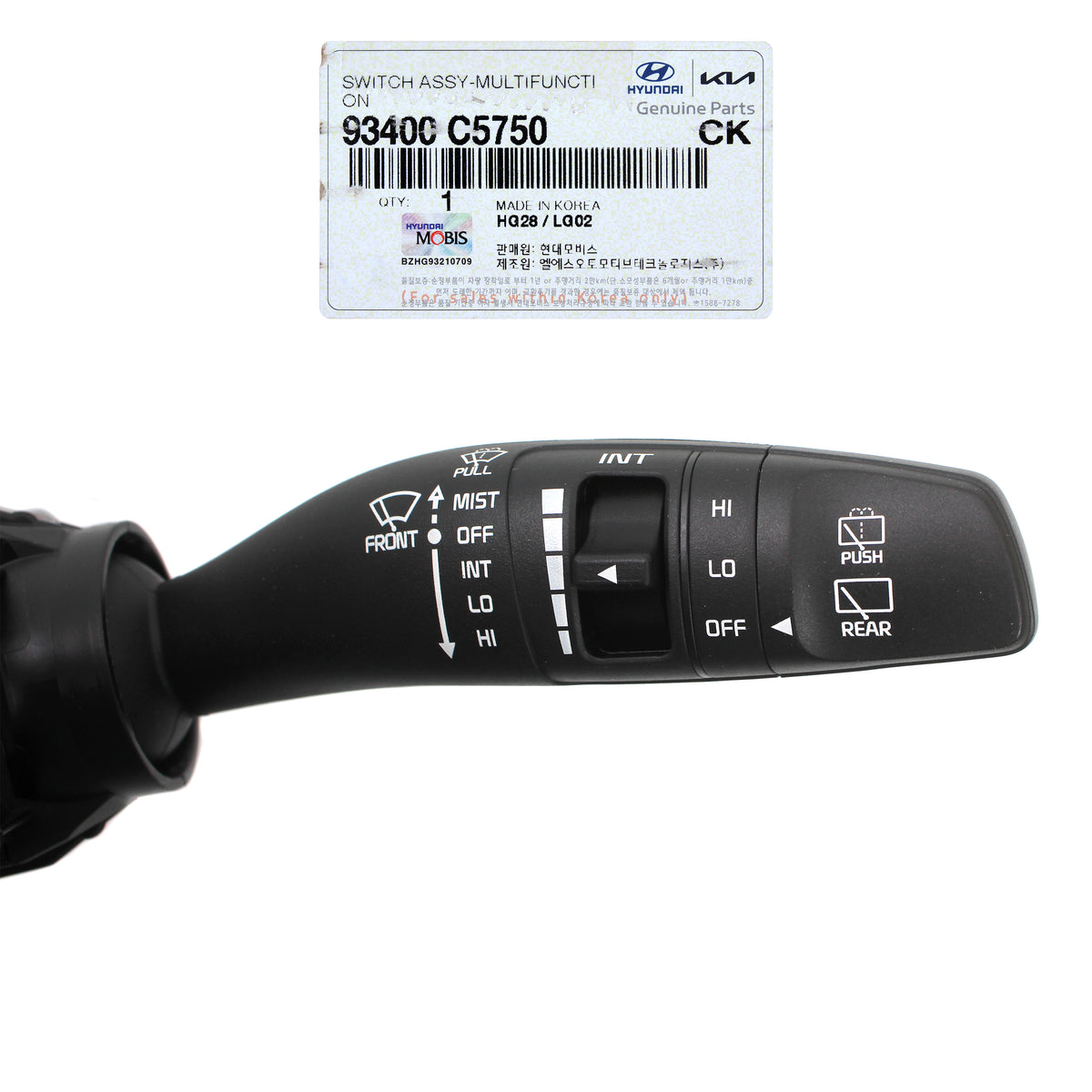 GENUINE Column Combo Multi-Function Switch FOR KIA SORENTO 93400C5750