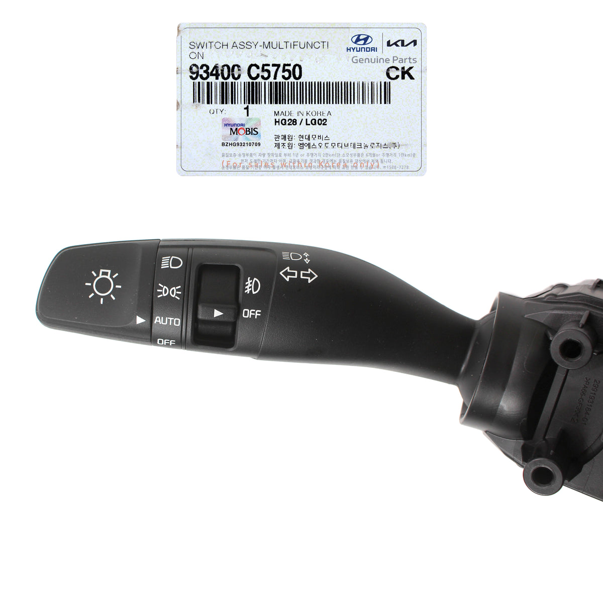 GENUINE Column Combo Multi-Function Switch FOR KIA SORENTO 93400C5750