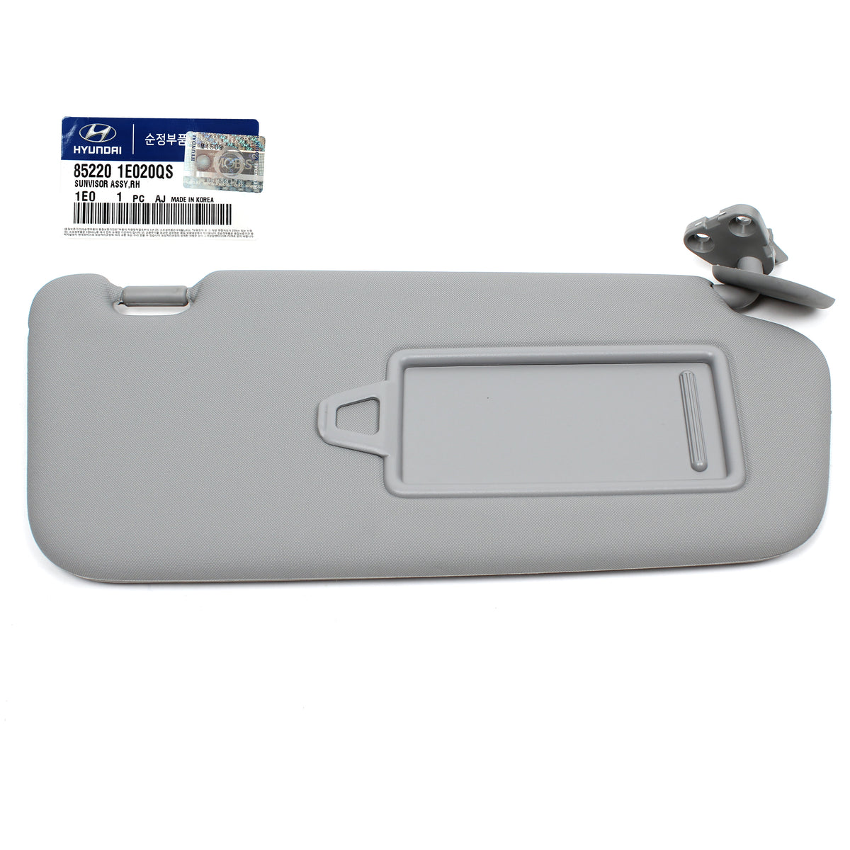 GENUINE Sun Visor Gray LEFT &amp; RIGHT for 2006-2010 Hyundai Accent Verna OEM