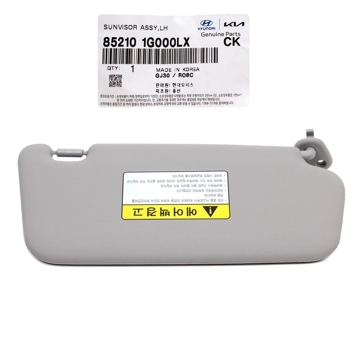 Genuine Kia Inside Sun Visor Driver Left Side LH-Gray For KIA RIO 2006-2010