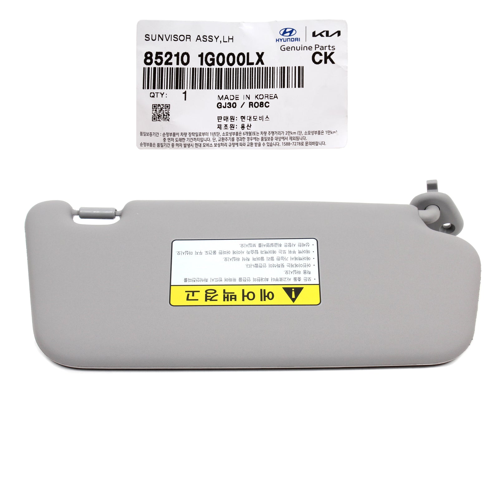 Genuine Kia Inside Sun Visor Driver Left Side LH-Gray For KIA RIO 2006-2010