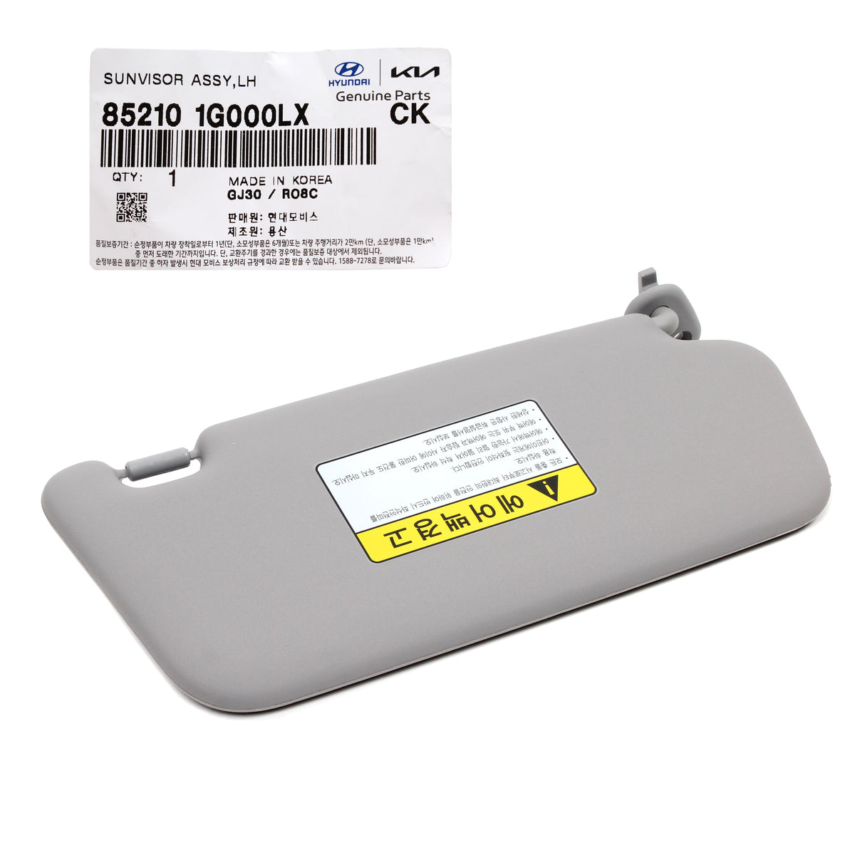 Genuine Kia Inside Sun Visor Driver Left Side LH-Gray For KIA RIO 2006-2010