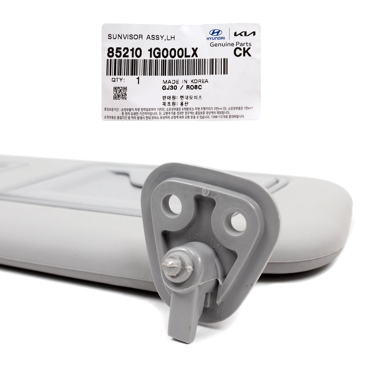 Genuine Kia Inside Sun Visor Driver Left Side LH-Gray For KIA RIO 2006-2010