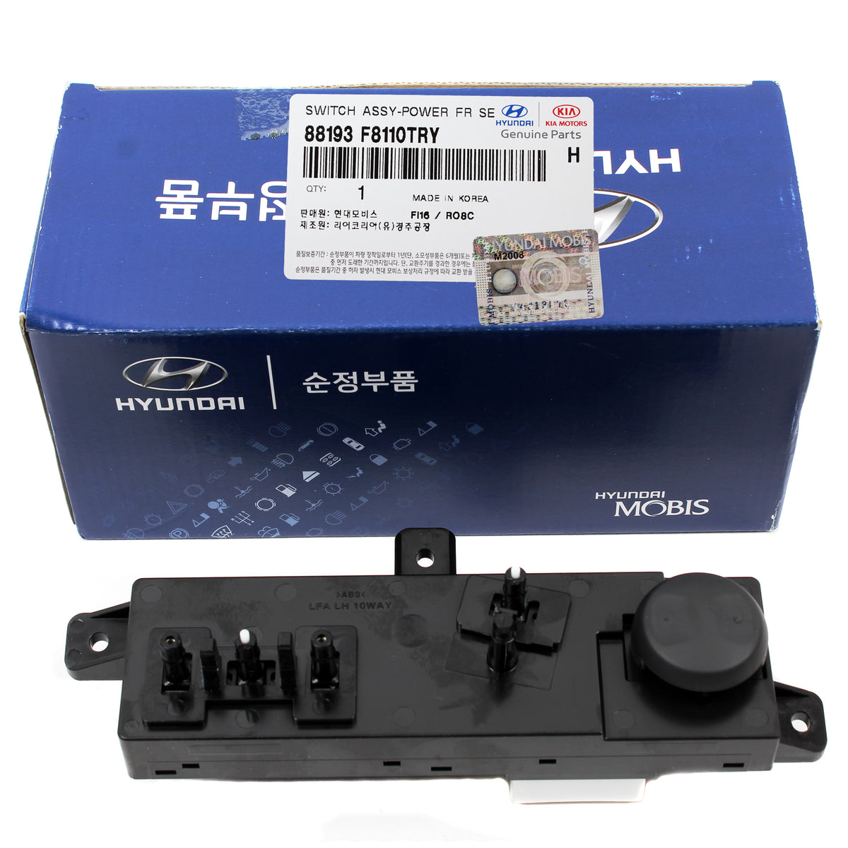 GENUINE Power Seat Switch for 2015-2019 Sonata 2016-2021 Tucson 88193F8110TRY