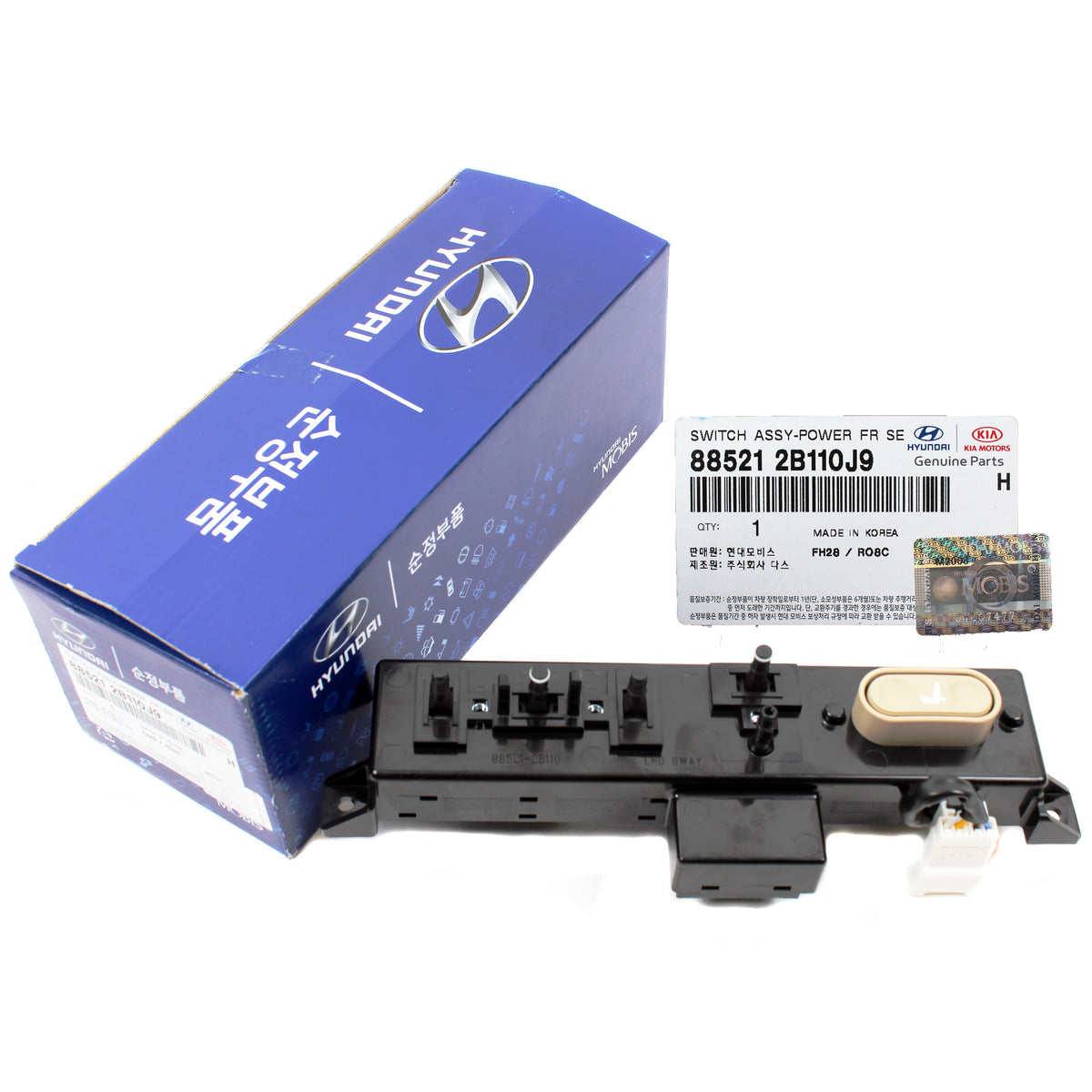 Front Left Power Seat Switch GENUINE for 07-09 Hyundai Santa Fe 885212B110J9