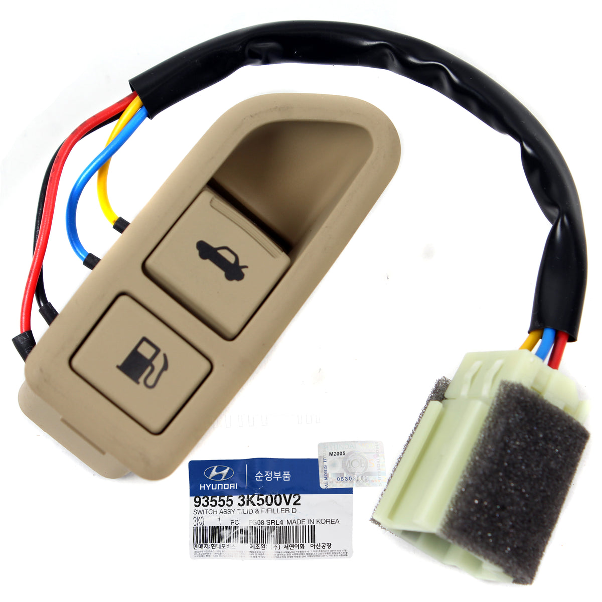 GENUINE Fuel Door Opener Release Switch Beige for 2009-10 Sonata 935553K500V2