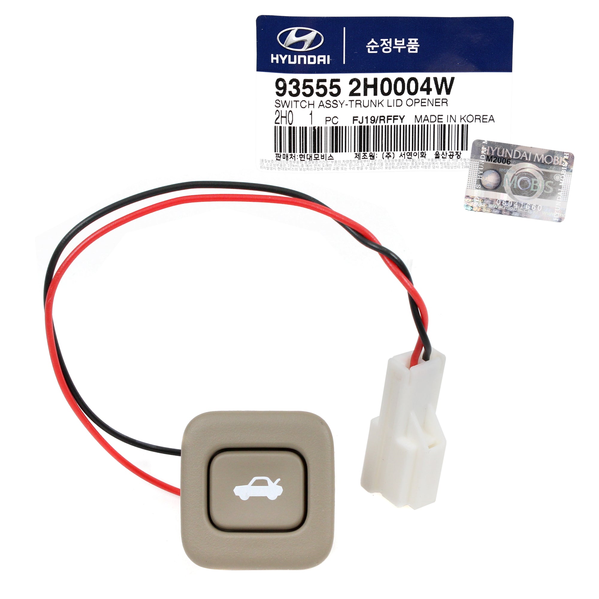 GENUINE Trunk Lid Opener Switch for 07-10 Hyundai Elantra SEDAN 935552H0004W