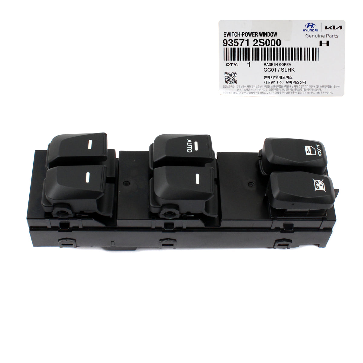 GENUINE Main Power Window Switch AUTO DOWN for 10-15 Hyundai Tucson 935712S050