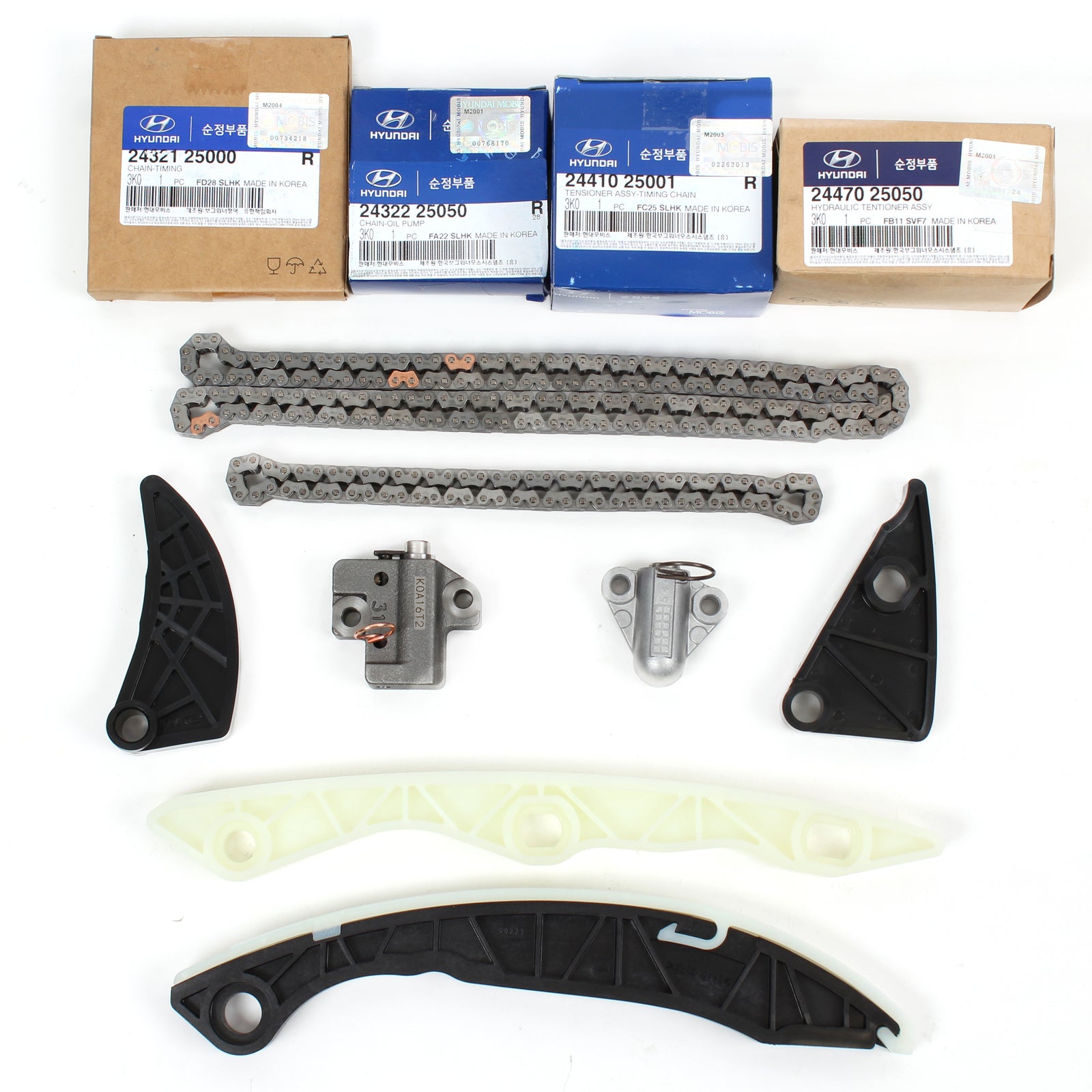 GENUINE Timing Chain Kit for Genesis Coupe Sonata Forte Optima Sorento 2.0L 2.4L