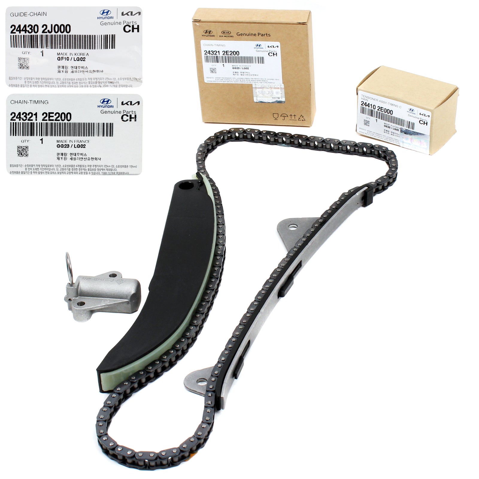 GENUINE Timing Chain Kit for 14-20 Hyundai Elantra Sonata Tucson 2.0L 244102E000