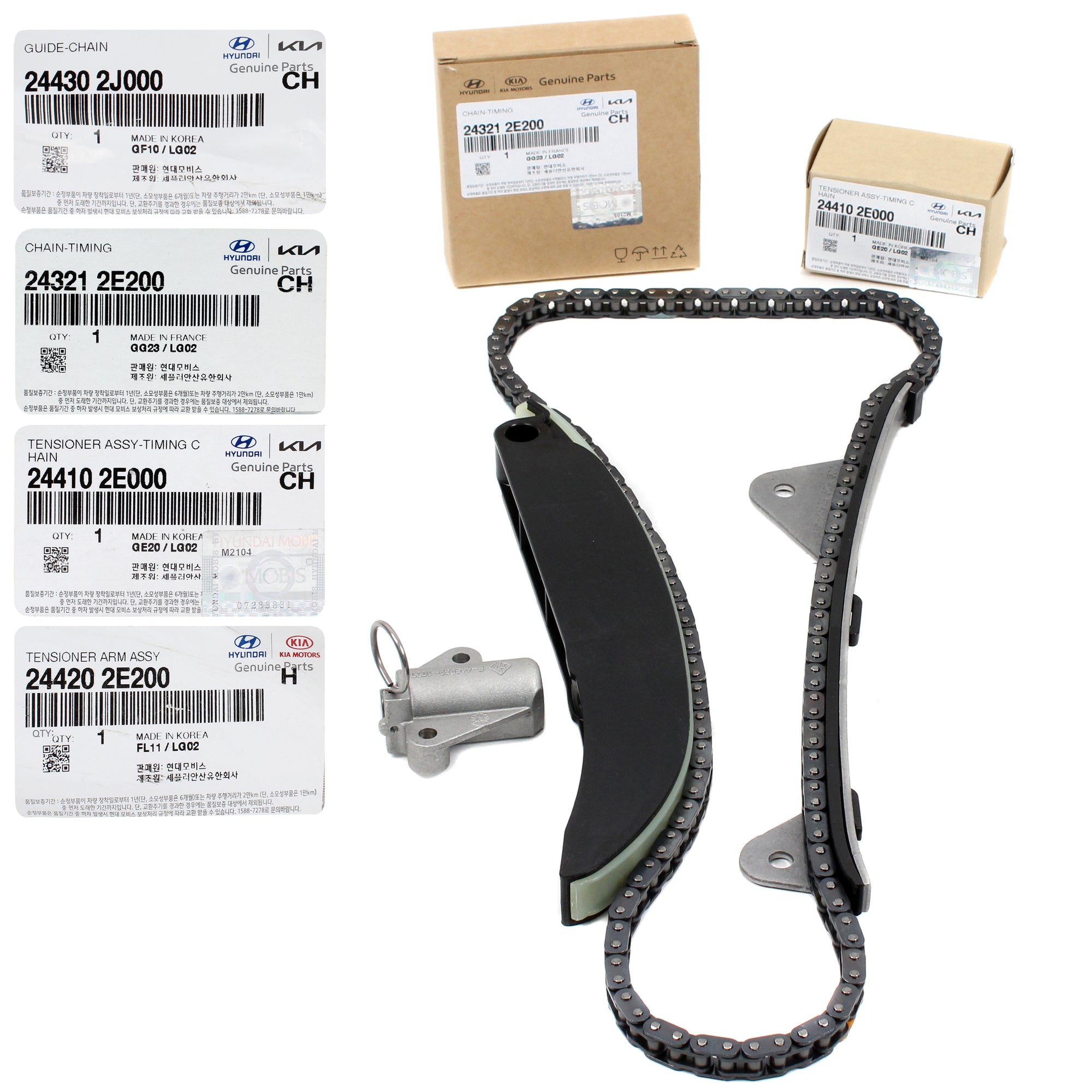 GENUINE Timing Chain Kit for 14-20 Hyundai Elantra Sonata Tucson 2.0L 244102E000