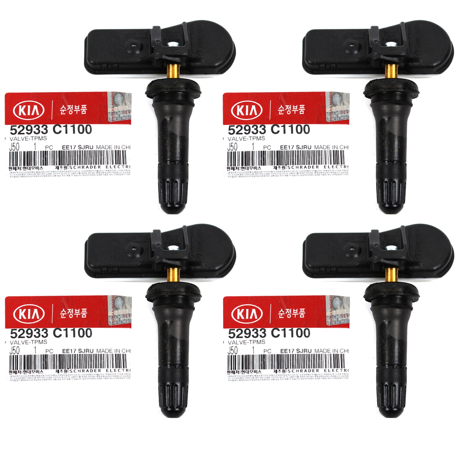 OEM Tire Pressure Sensor TPMS 4pcs for 2015-2021 Hyundai Kia 52933C1100
