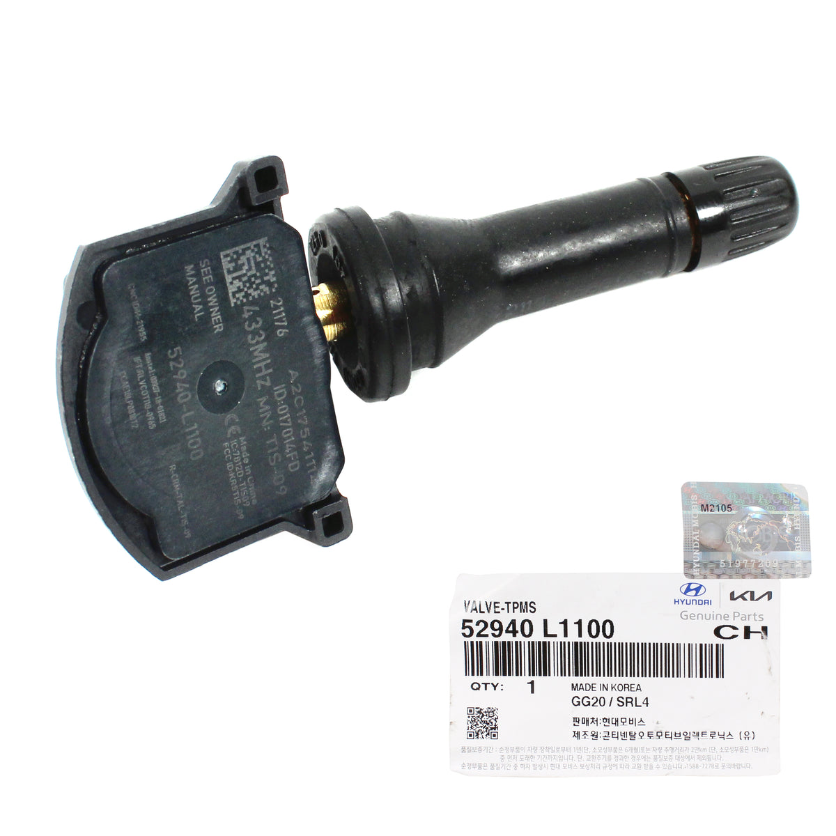 GENUINE TPMS Sensor for 2020 2021 Hyundai Sonata Kia K5 Seltos 52940L1100
