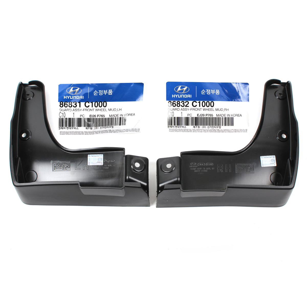 GENUINE Mud Guards Flaps Splash Shield for 2015-2017 Hyundai Sonata 86831C1000