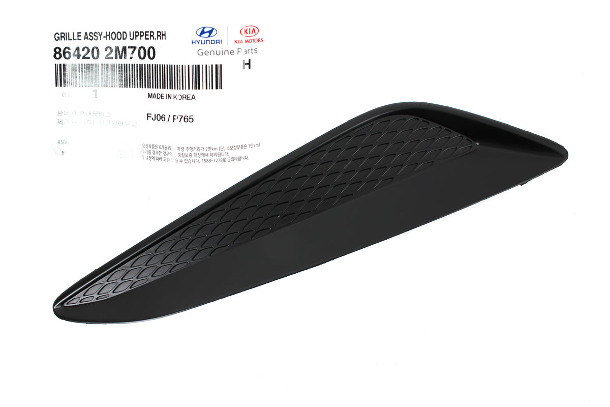 GENUINE Hood Vent Grille LEFT &amp; RIGHT for 13-16 Hyundai Genesis Coupe 864202M700