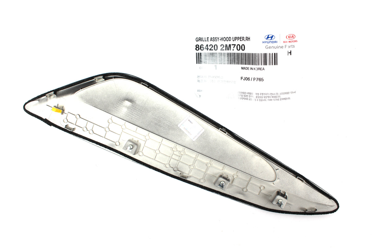 GENUINE Hood Vent Grille LEFT &amp; RIGHT for 13-16 Hyundai Genesis Coupe 864202M700
