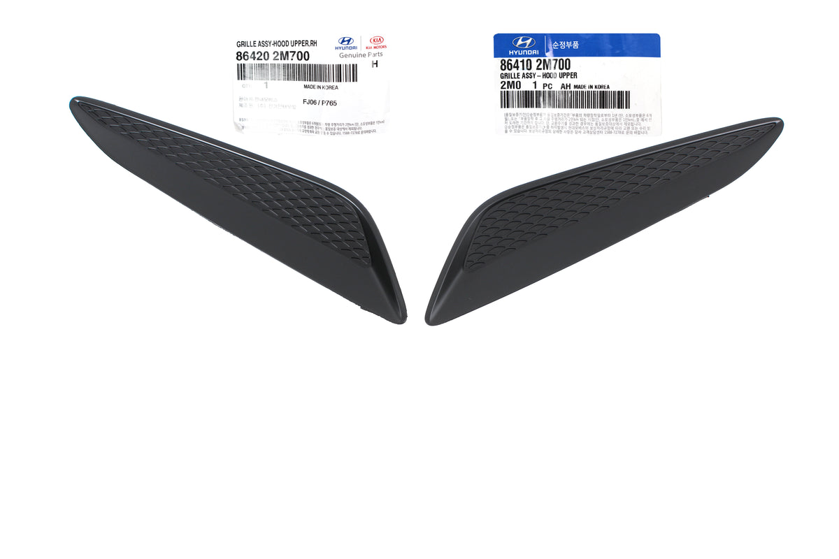GENUINE Hood Vent Grille LEFT &amp; RIGHT for 13-16 Hyundai Genesis Coupe 864202M700