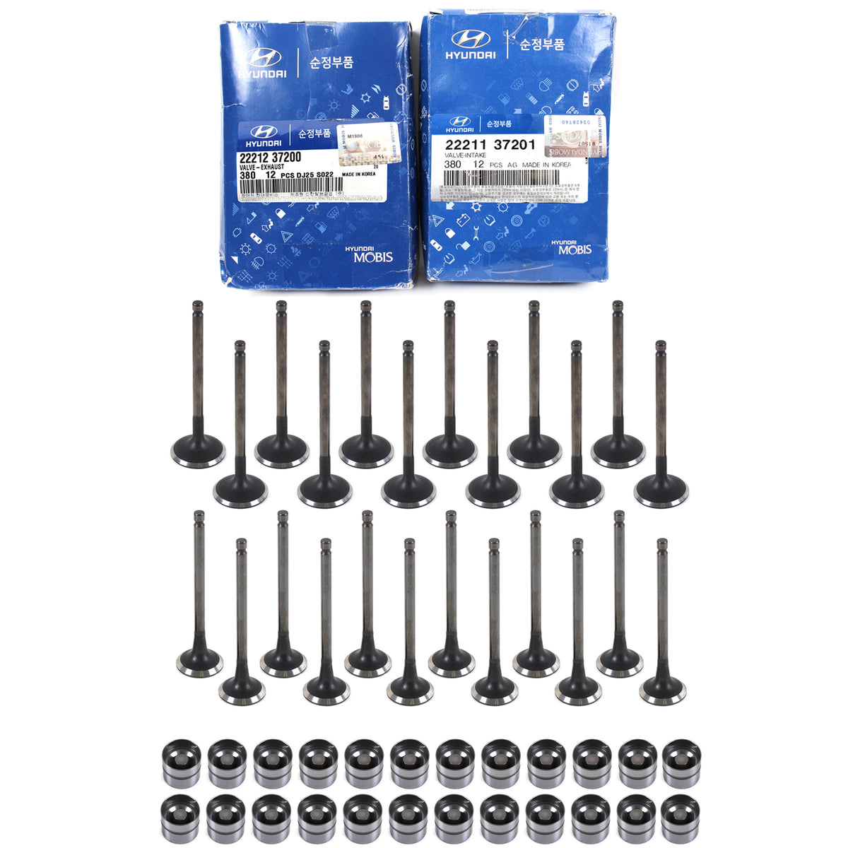 GENUINE Intake Exhaust Valves Hydraulic Lifters for 99-10 Hyundai Kia 2.5L 2.7L