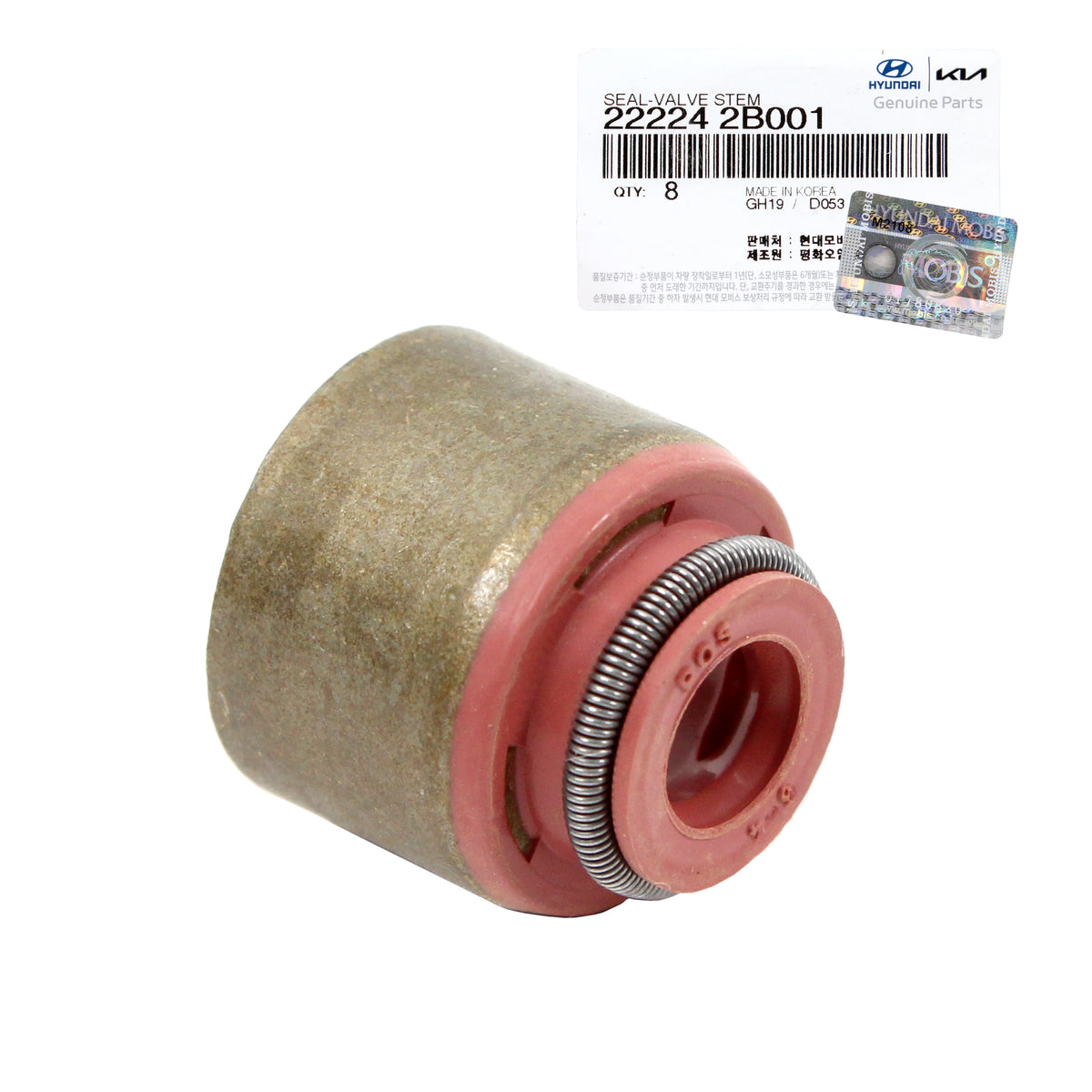 GENUINE Exhaust Valve Stem Seals 8PCS for 10-20 Hyundai Kia 1.4L 1.6L 222242B001