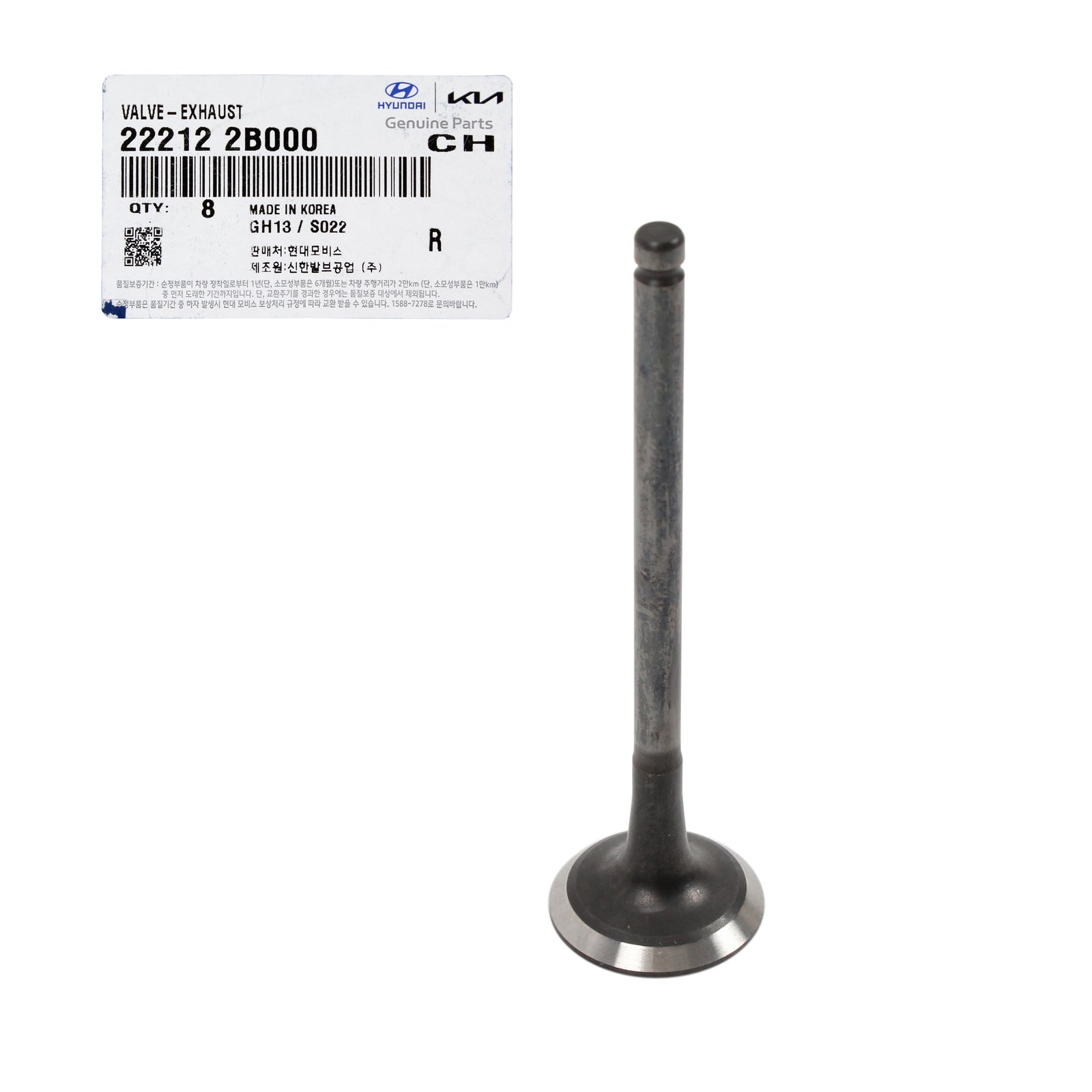 GENUINE Intake Exhaust Valves Kit & Stem Seals 16pcs for Hyundai Kia 1.4L 1.6L