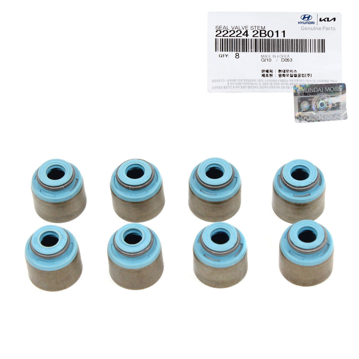 3141242001 GENUINE Intake Exhaust Valves Kit & Stem Seals 16pcs for Hyundai Kia 1 ...