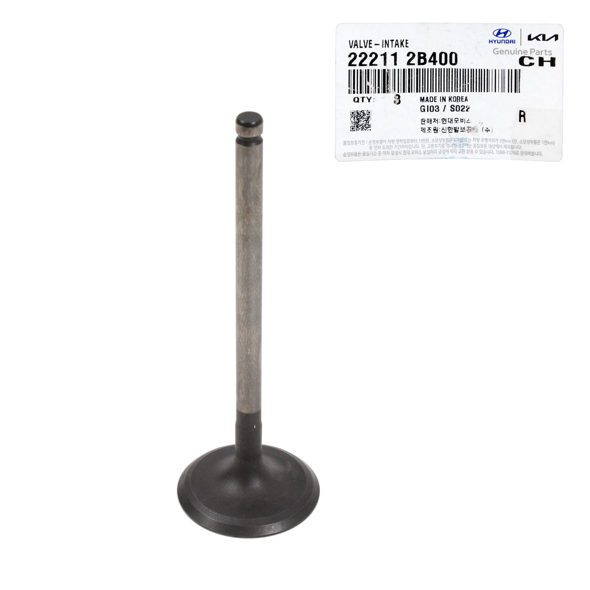 GENUINE Intake Exhaust Valve Kit for Hyundai Kia 1.4L 1.6L 222112B400 222122B000