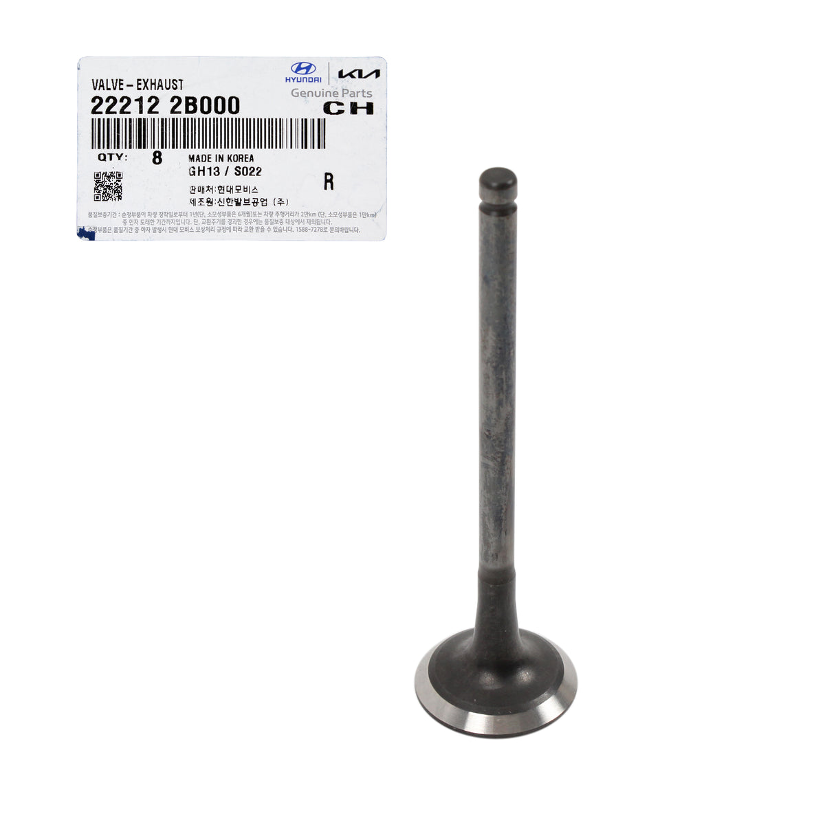 GENUINE Intake Exhaust Valve Kit for Hyundai Kia 1.4L 1.6L 222112B400 222122B000