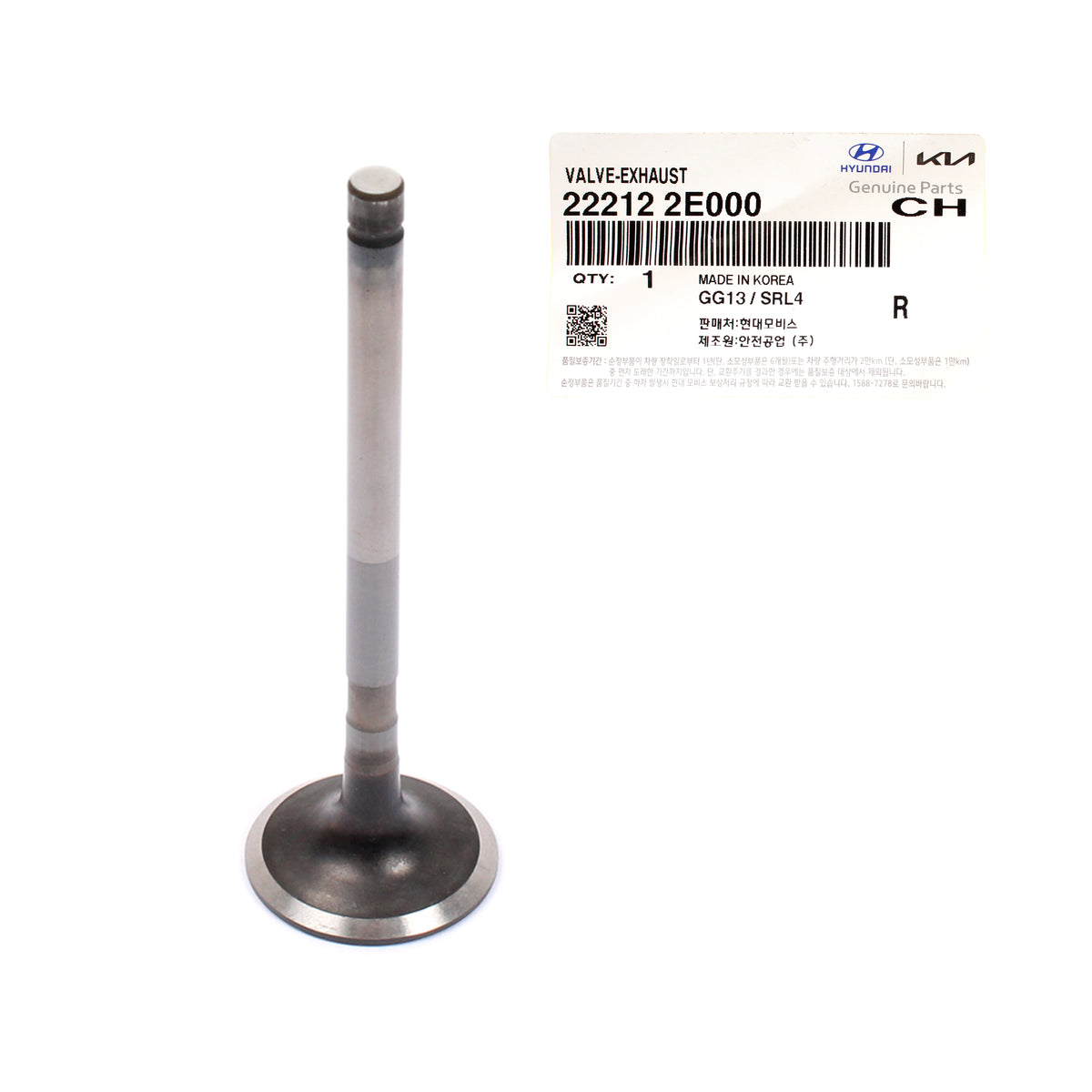 GENUINE Intake Exhaust Valves for 11-20 Hyundai Kia 1.8L 2.0L OEM 222112E400