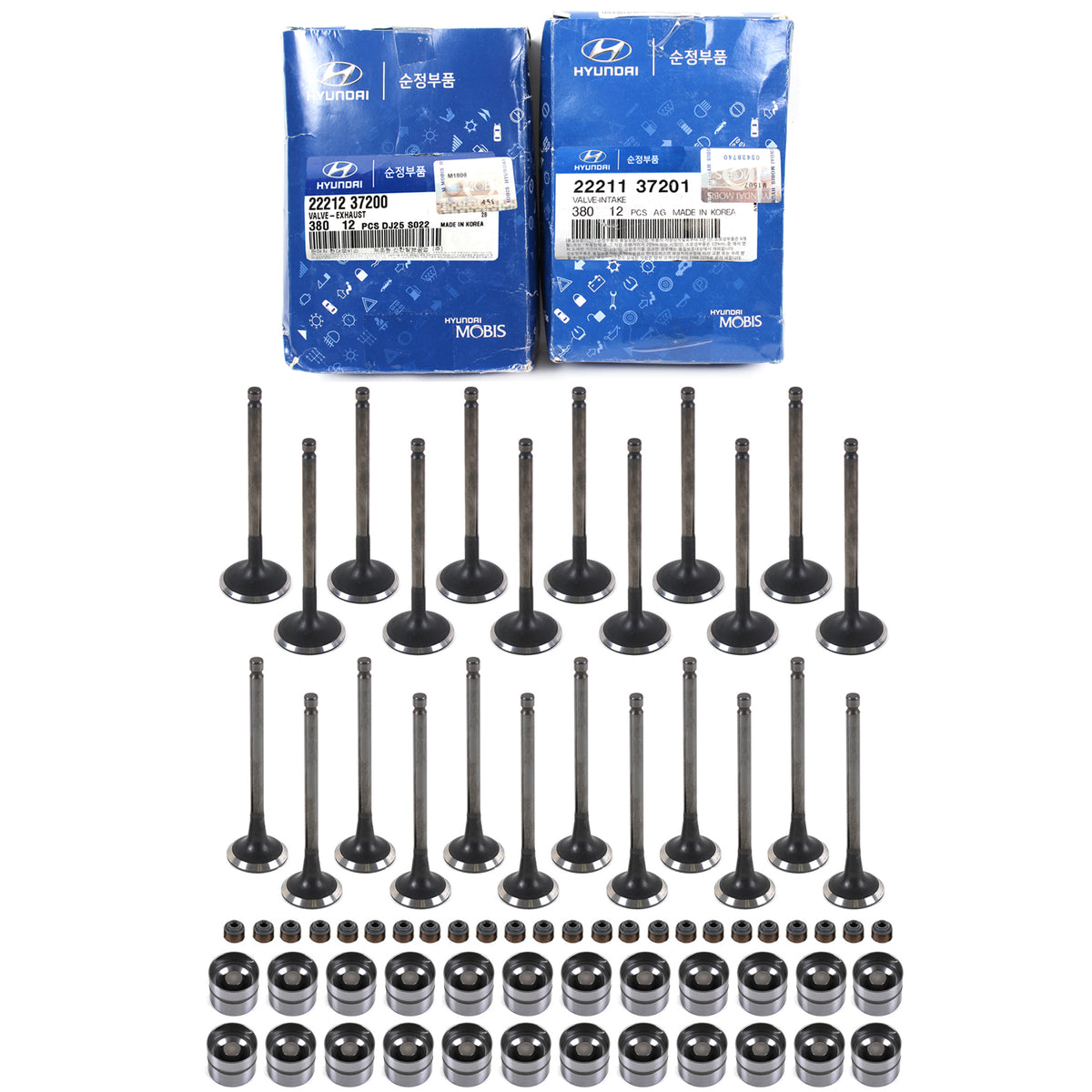 GENUINE Intake Exhaust Valves Lifters Valve Stem seals for Hyundai Kia 2.5L 2.7L